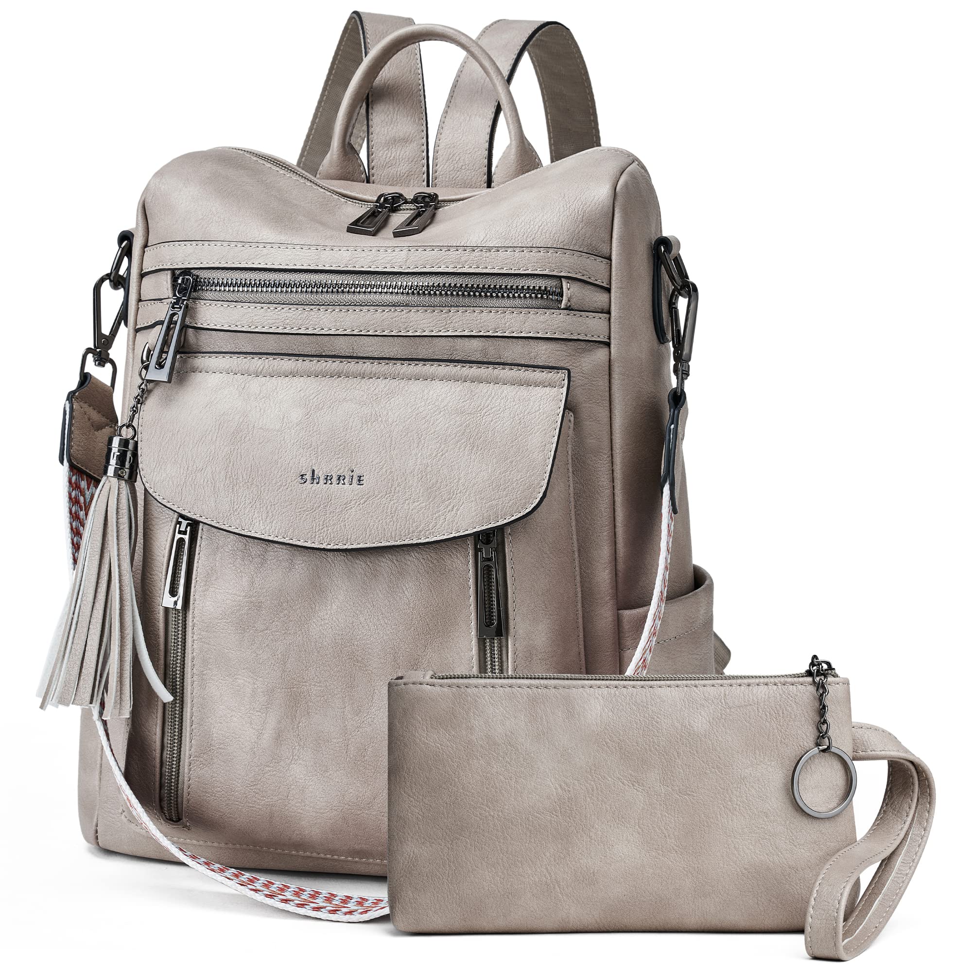 Fashion Leather Backpack Purse Women Travel Work Laptop Bag
