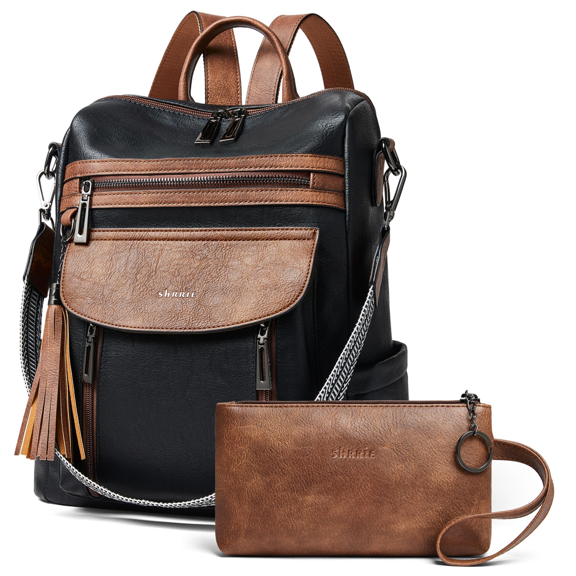 Fashion Leather Backpack Purse Women Travel Work Laptop Bag