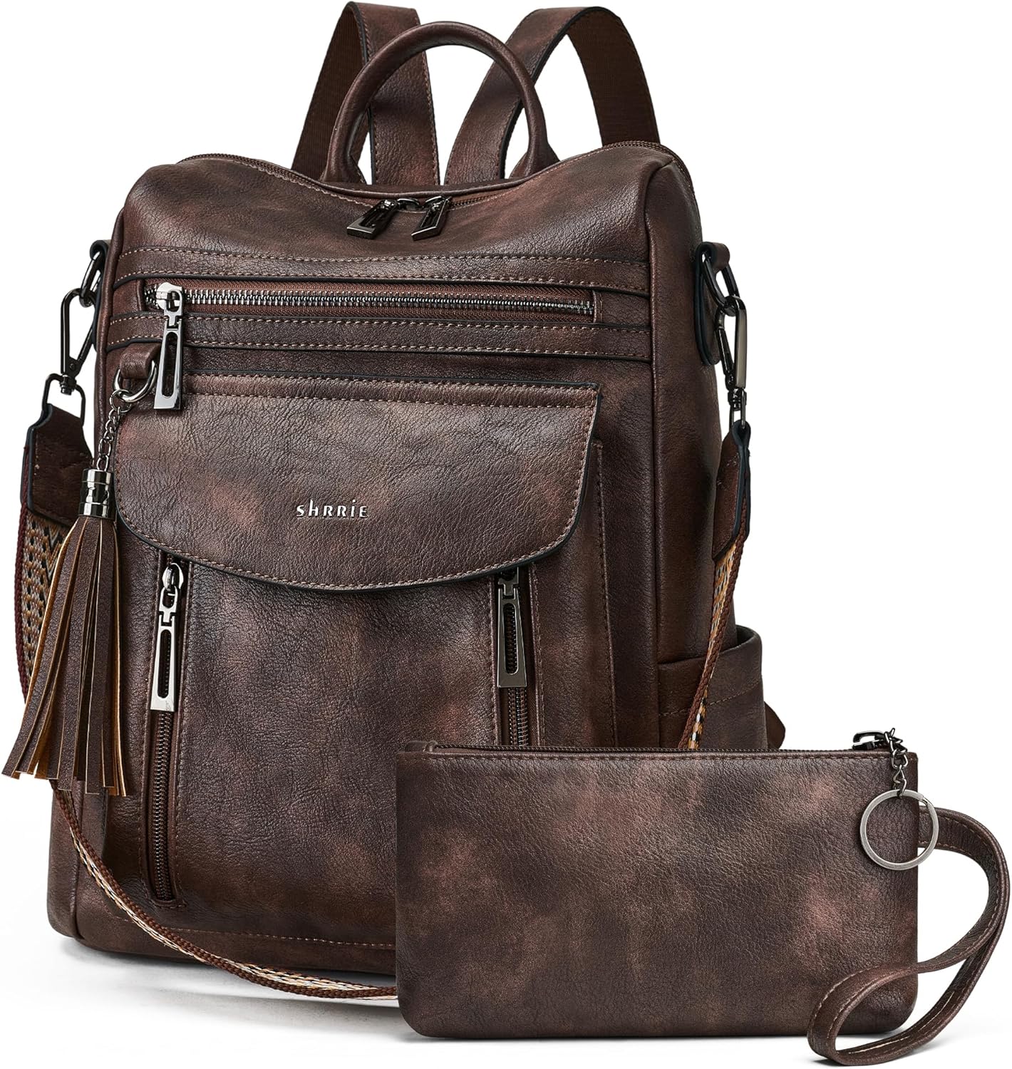 Fashion Leather Backpack Purse Women Travel Work Laptop Bag