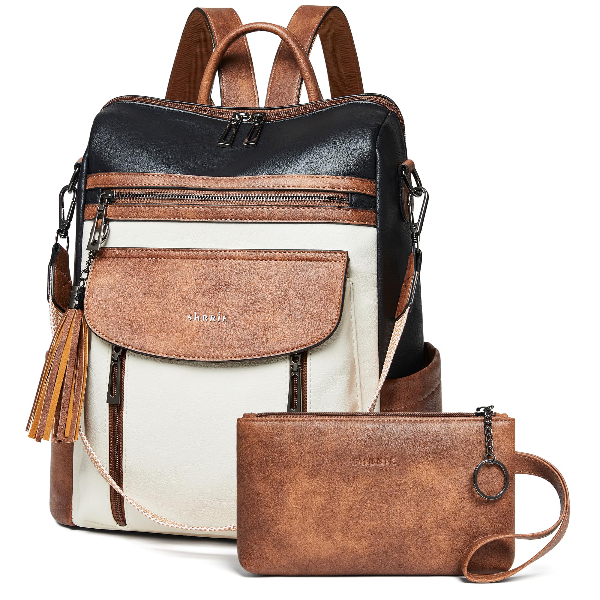 Fashion Leather Backpack Purse Women Travel Work Laptop Bag