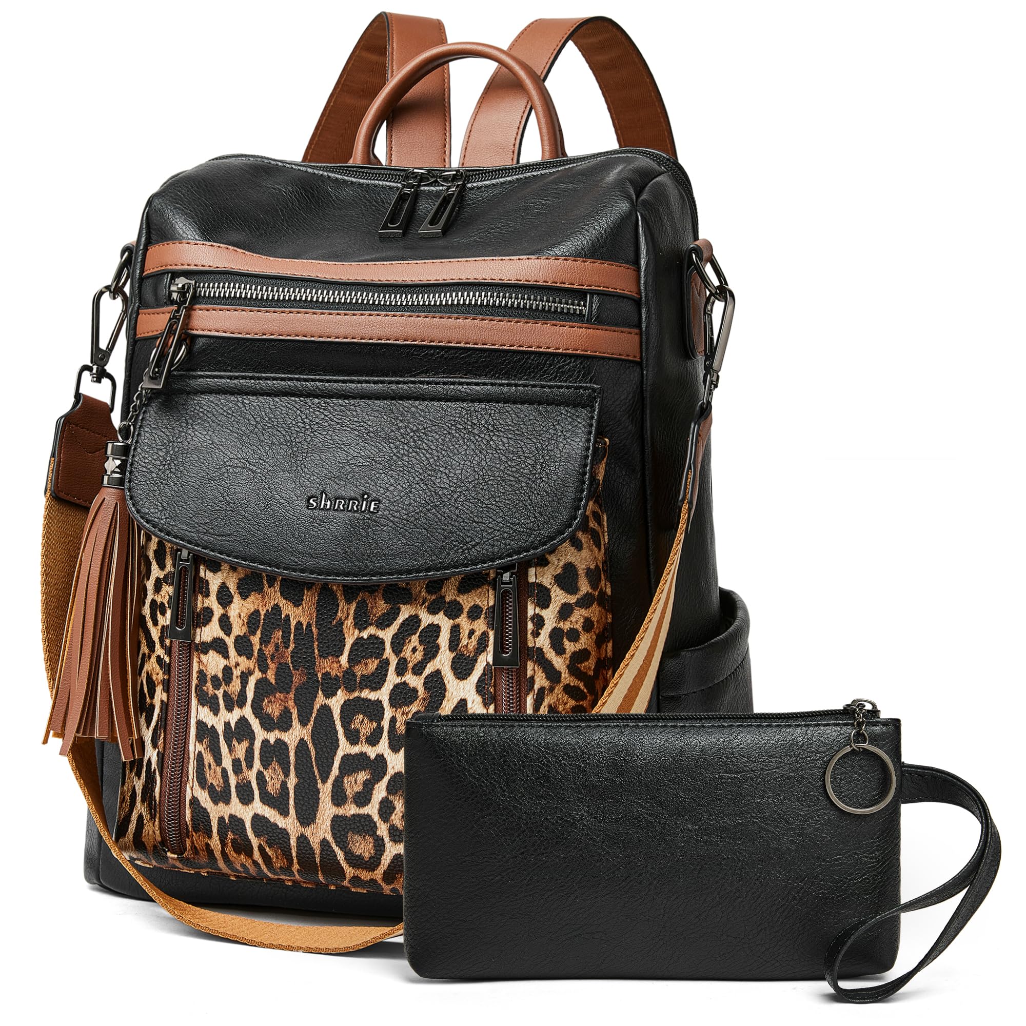 Fashion Leather Backpack Purse Women Travel Work Laptop Bag