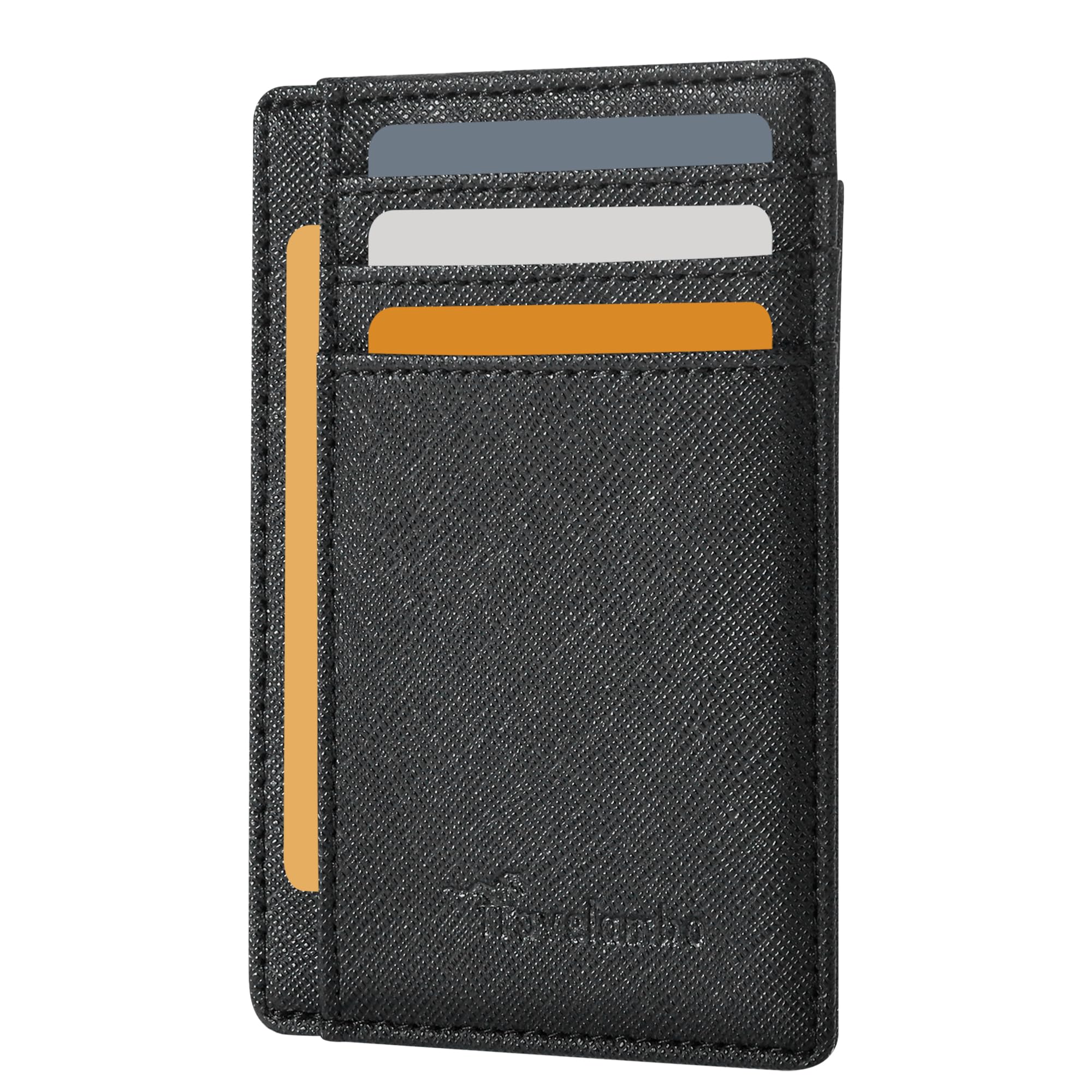Front Pocket Minimalist Leather Slim Wallet RFID Blocking Medium Size