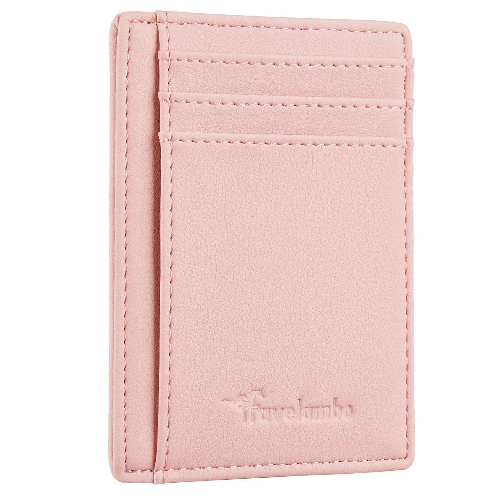 Front Pocket Minimalist Leather Slim Wallet RFID Blocking Medium Size
