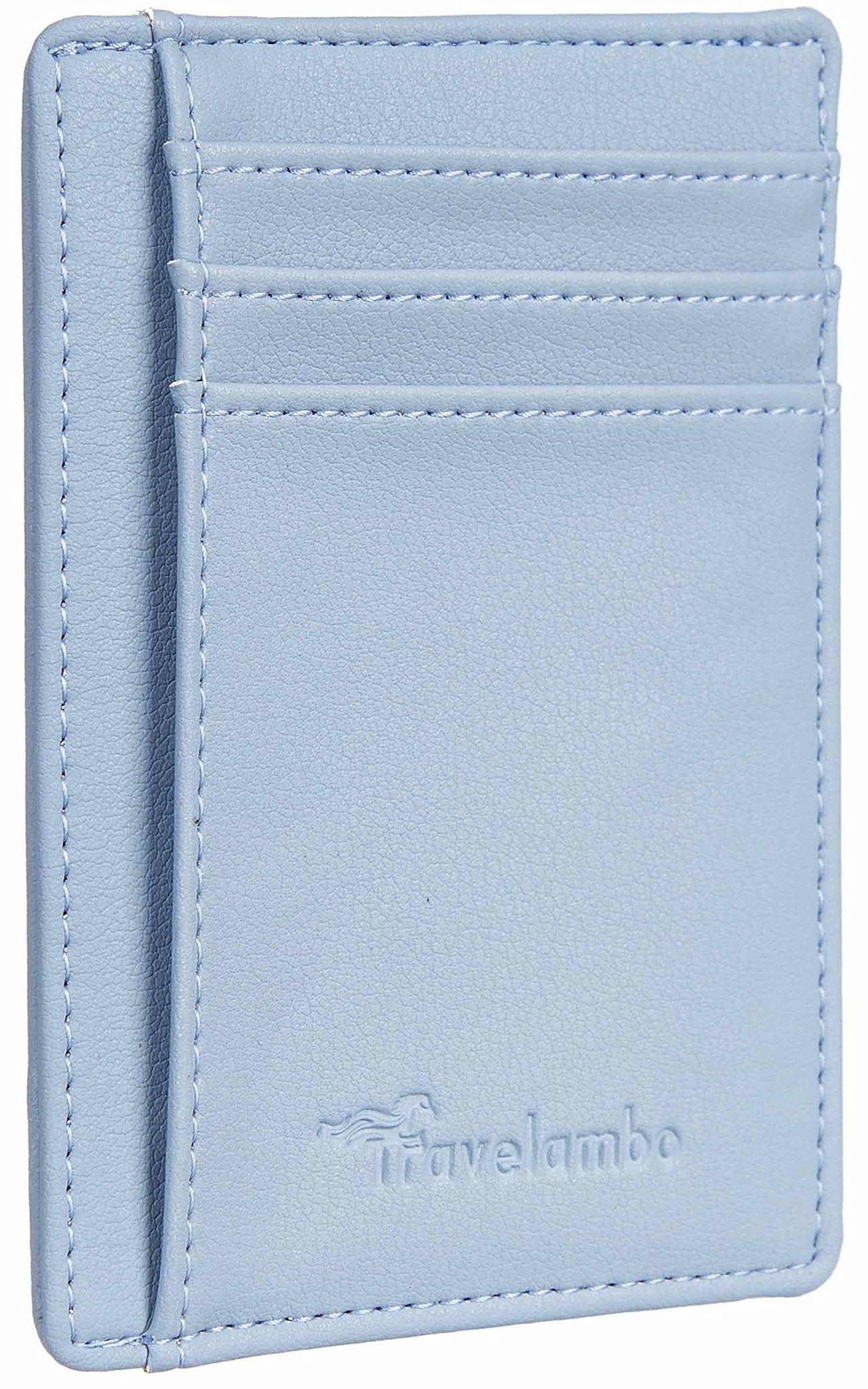 Front Pocket Minimalist Leather Slim Wallet RFID Blocking Medium Size