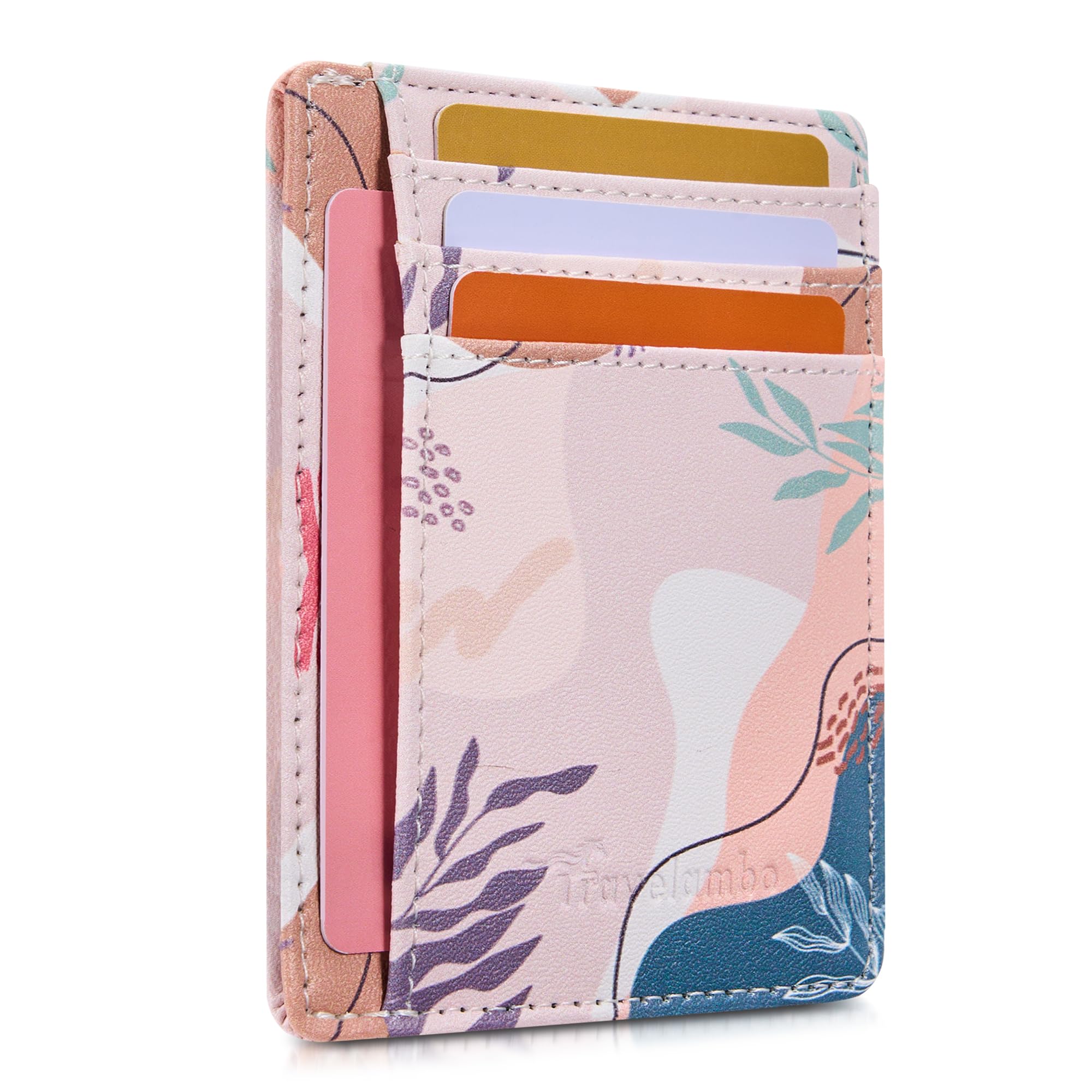 Front Pocket Minimalist Leather Slim Wallet RFID Blocking Medium Size