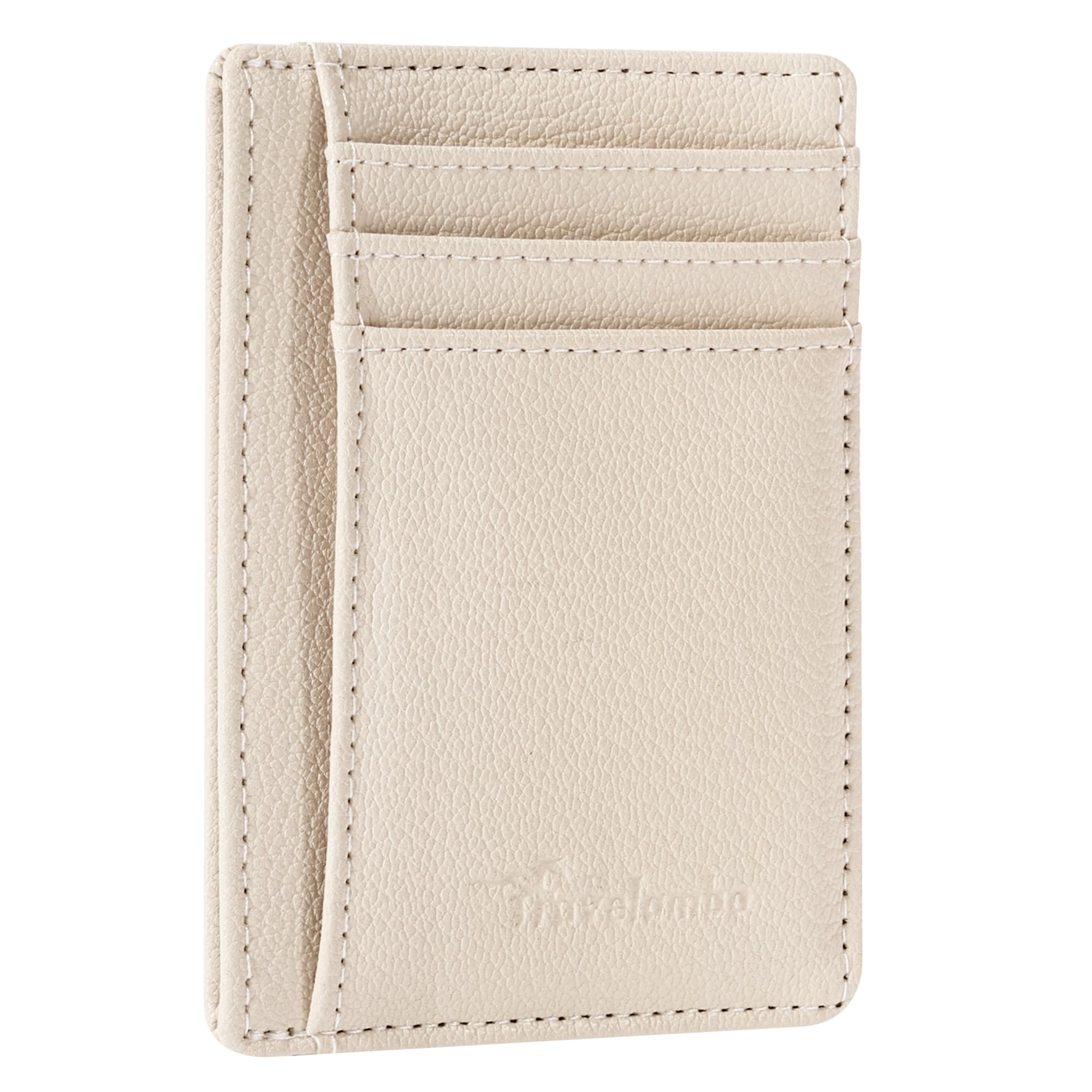 Front Pocket Minimalist Leather Slim Wallet RFID Blocking Medium Size