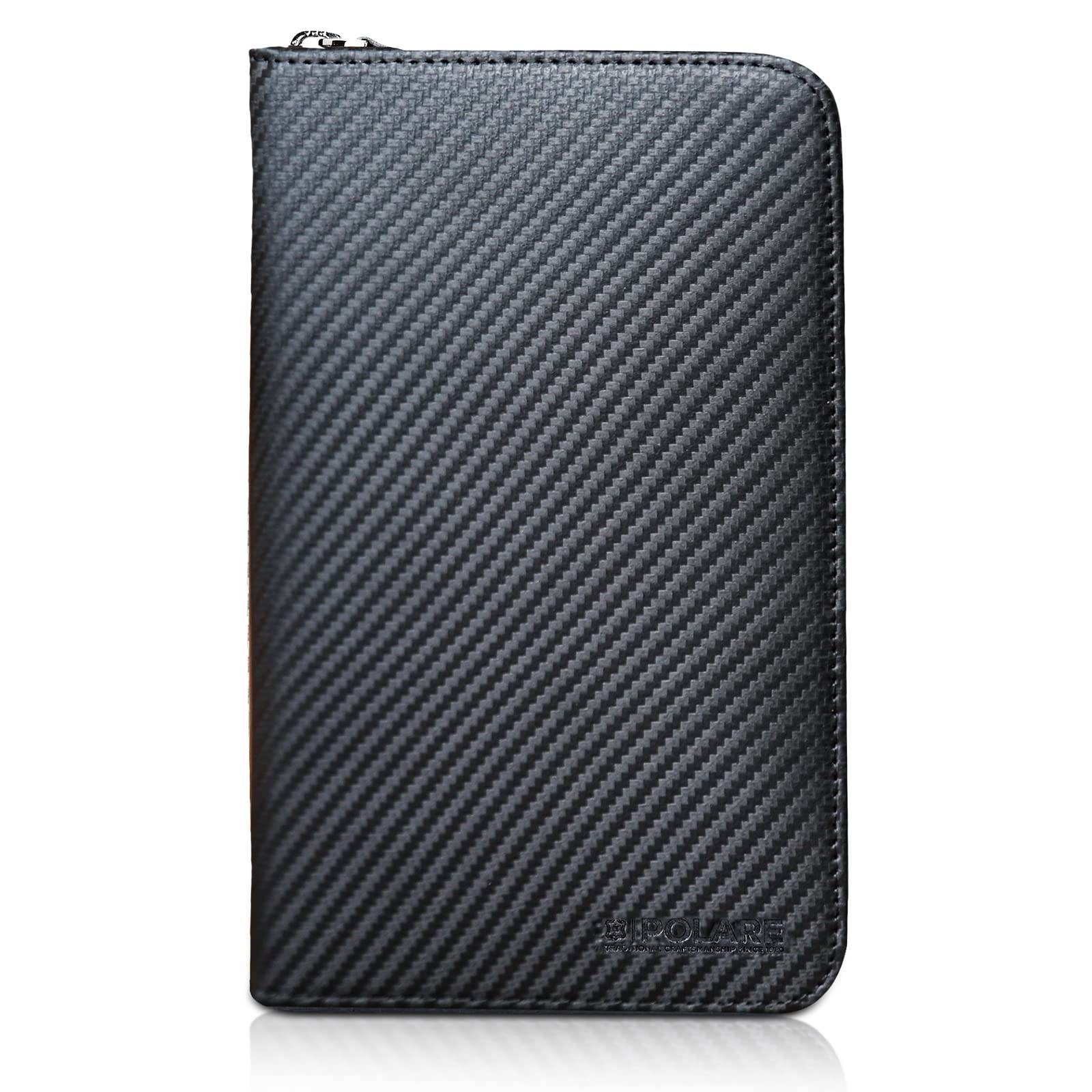 Full Grain Leather Passport Holder with AirTag Slot & RFID Protection
