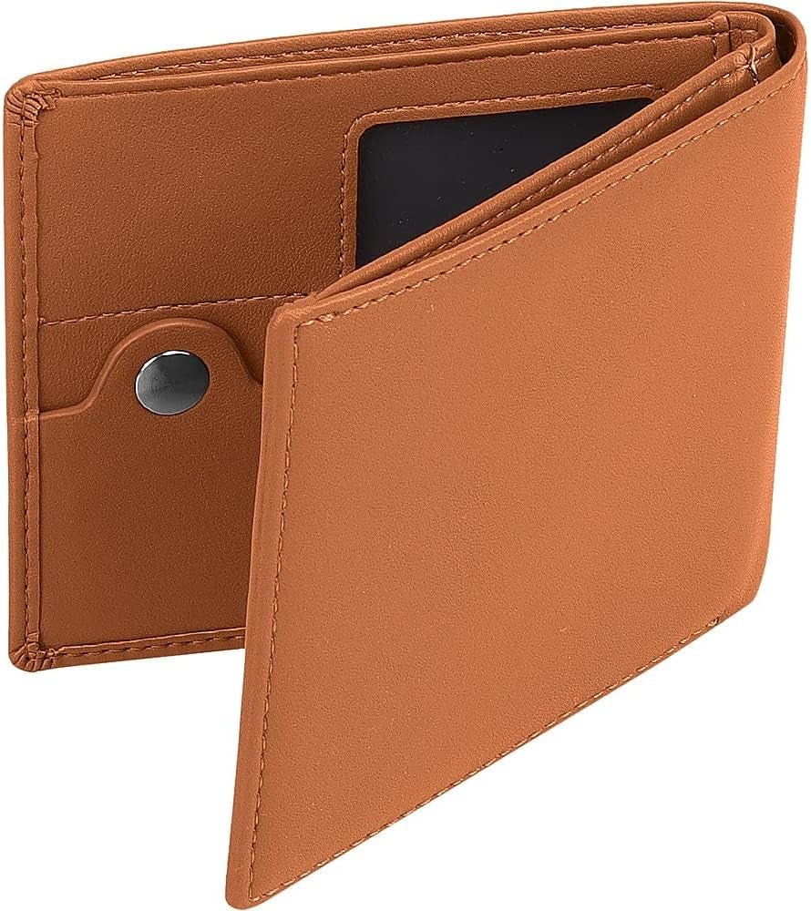 Genuine Leather AirTag Wallet – Slim, RFID Blocking, Durable Card Holder - Abbycart