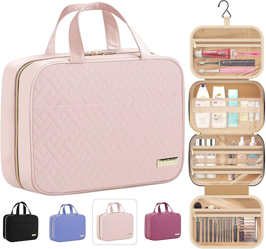 Hanging Toiletry Bag – Waterproof Travel Organizer with Large Capacity