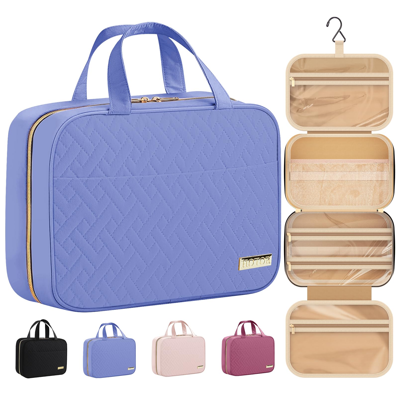 Hanging Toiletry Bag – Waterproof Travel Organizer with Large Capacity