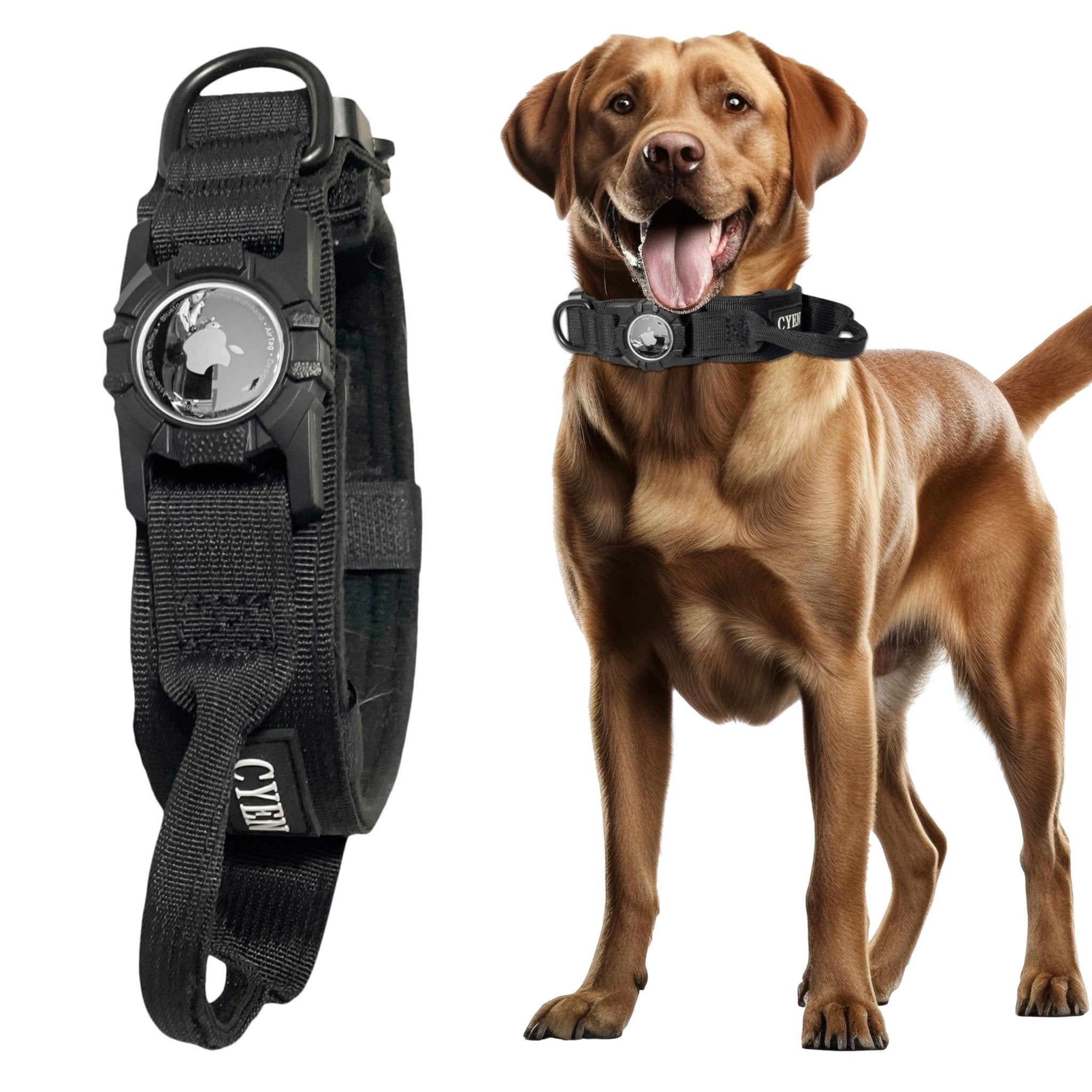 Heavy Duty AirTag Dog Collar – Tactical & Waterproof GPS Tracker - Abbycart