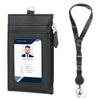 Heavy Duty Retractable Lanyard with Carabiner & 2-Card ID Holder