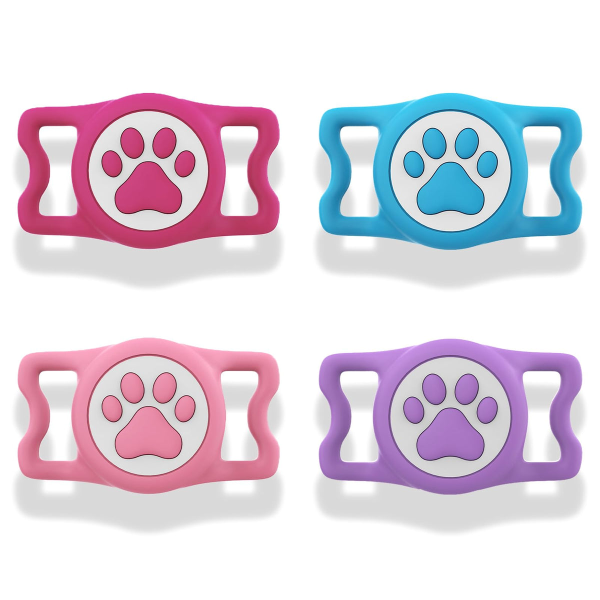 IP68 Waterproof AirTag Dog Collar Holder – Silicone Protective Case for Apple AirTag
