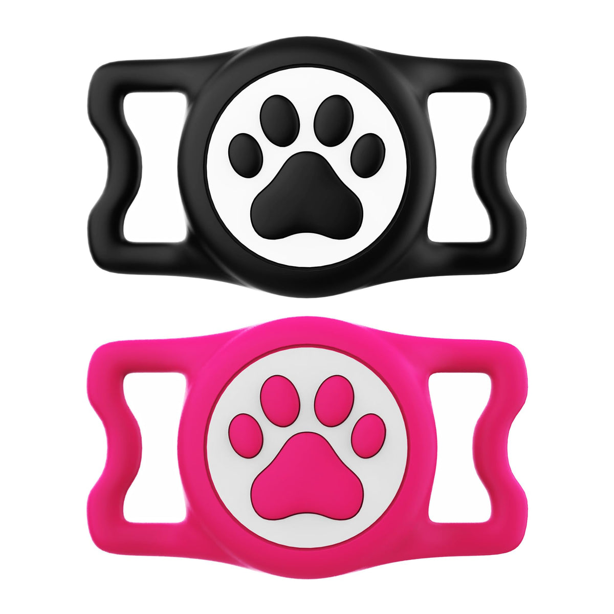 IP68 Waterproof AirTag Dog Collar Holder – Silicone Protective Case for Apple AirTag