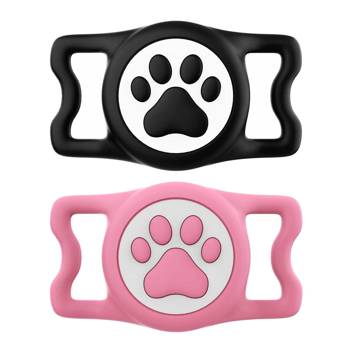 IP68 Waterproof AirTag Dog Collar Holder – Silicone Protective Case for Apple AirTag