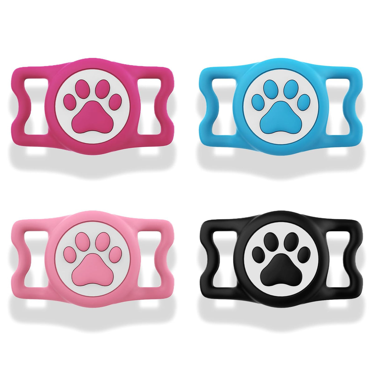 IP68 Waterproof AirTag Dog Collar Holder – Silicone Protective Case for Apple AirTag