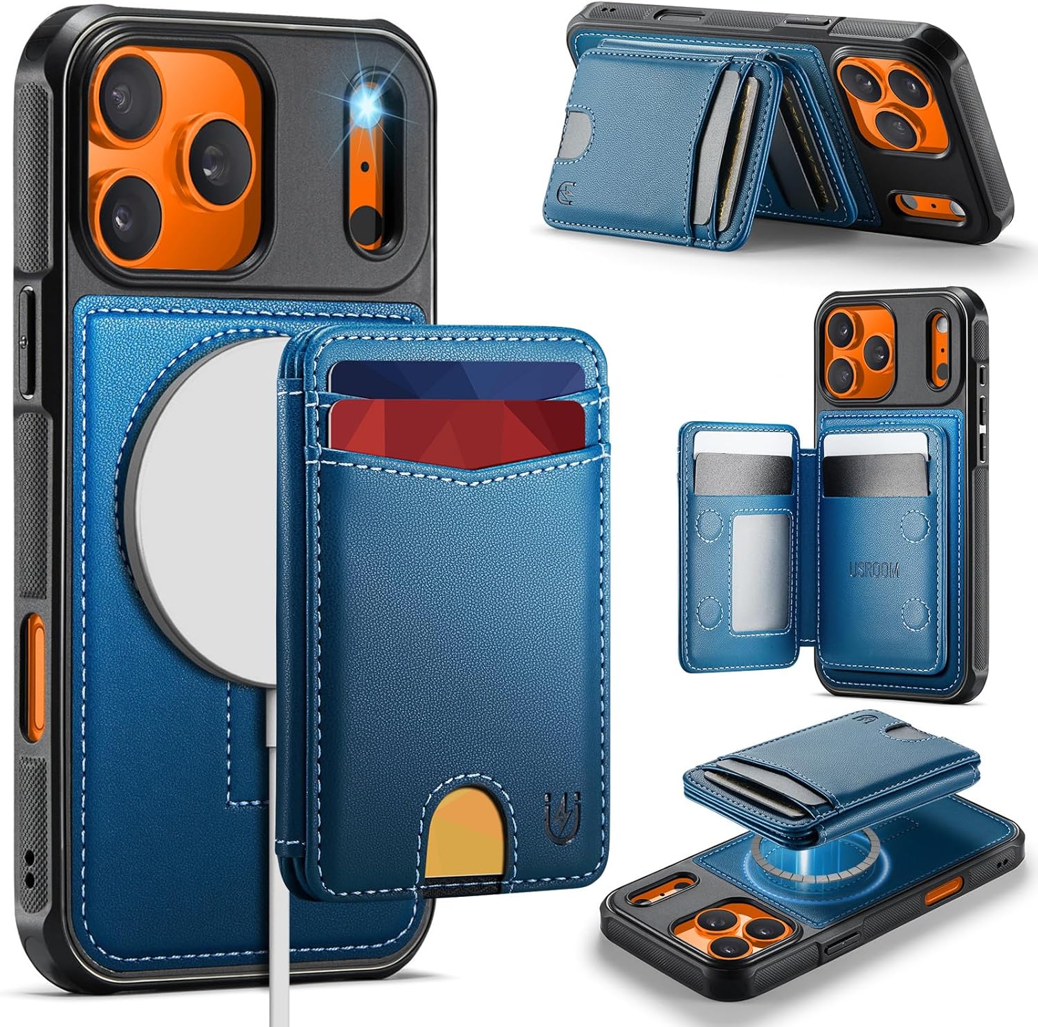 iPhone 17 Pro Max Wallet Case – MagSafe RFID Blocking Card Holder - Abbycart
