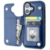 iPhone 17 Wallet Case with 3 Card Slots, Kickstand & PU Leather Cover