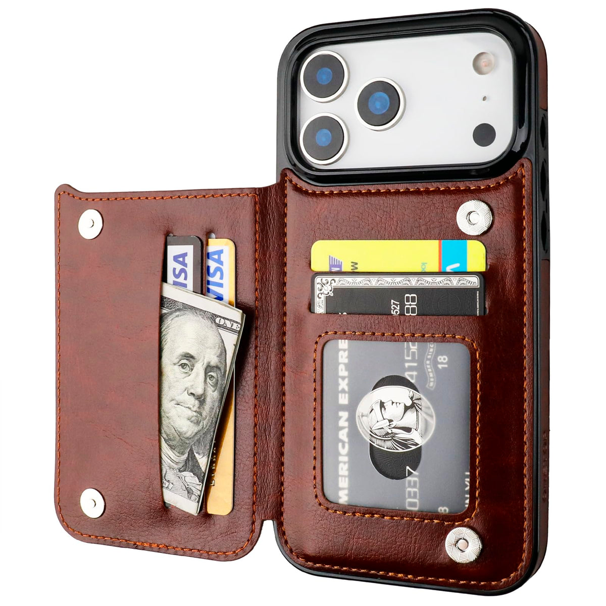 iPhone 18 Pro Max & 17 Pro Max Wallet Case with Card Holder