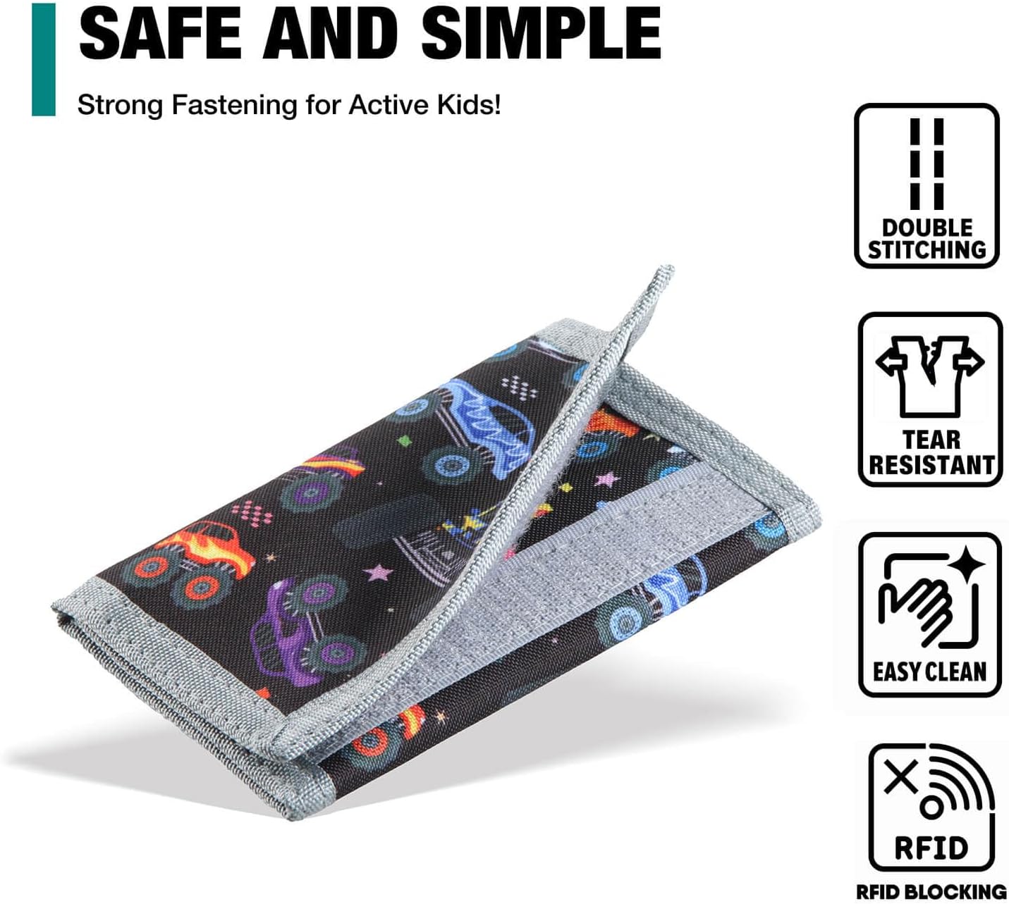 Kids Wallet for Boys – Tri-Fold Wallet with Coin Pocket & Card Slots
