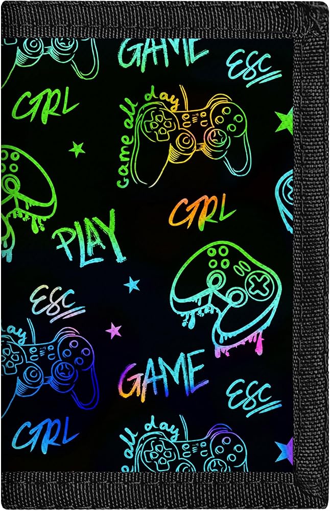 Kids Wallet for Boys – Tri-Fold Wallet with Coin Pocket & Card Slots