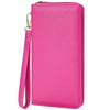 Large RFID Blocking Women’s Clutch Wallet with Wrist Strap & Zipper