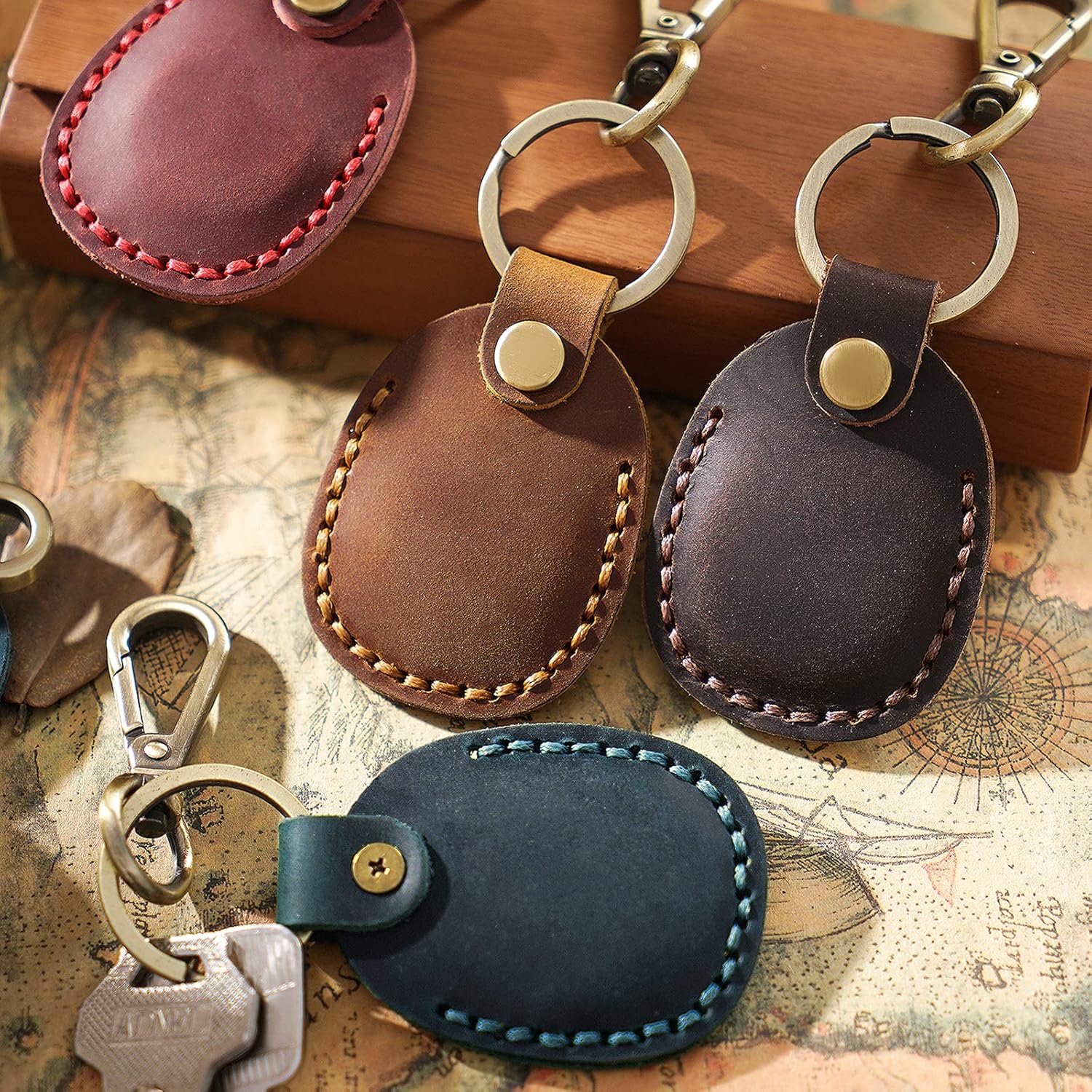 Leather AirTag Holder - Abbycart