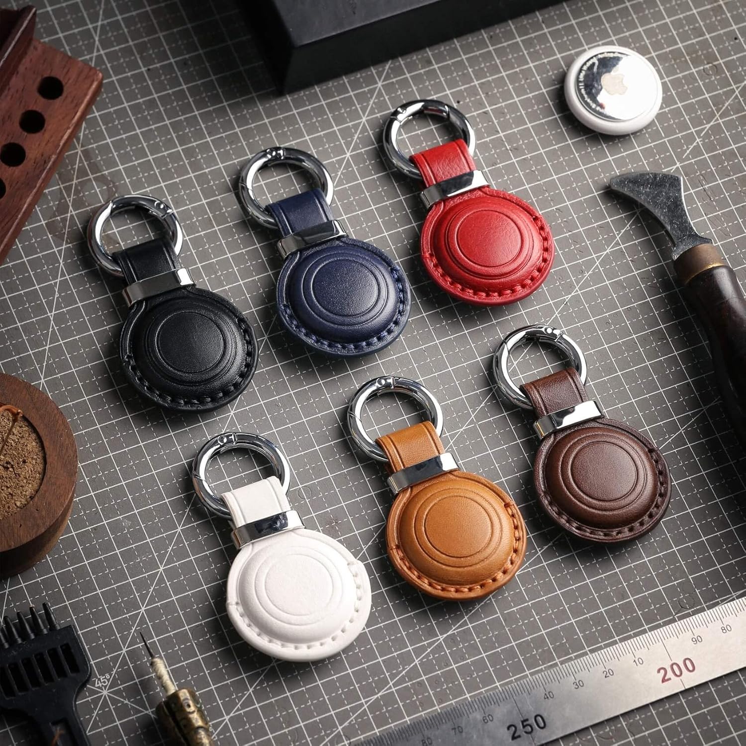 Leather AirTag Holder - Abbycart
