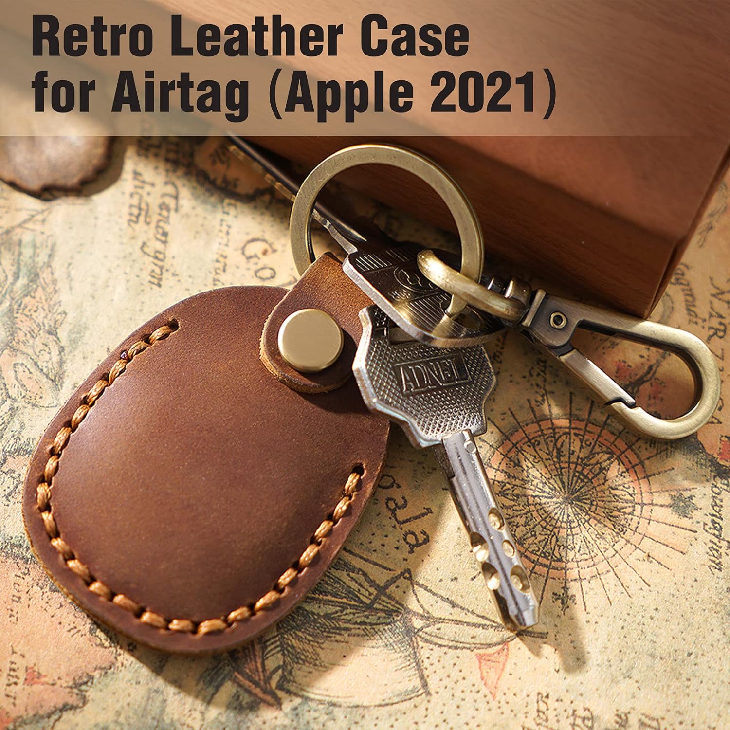 Leather AirTag Holder - Abbycart