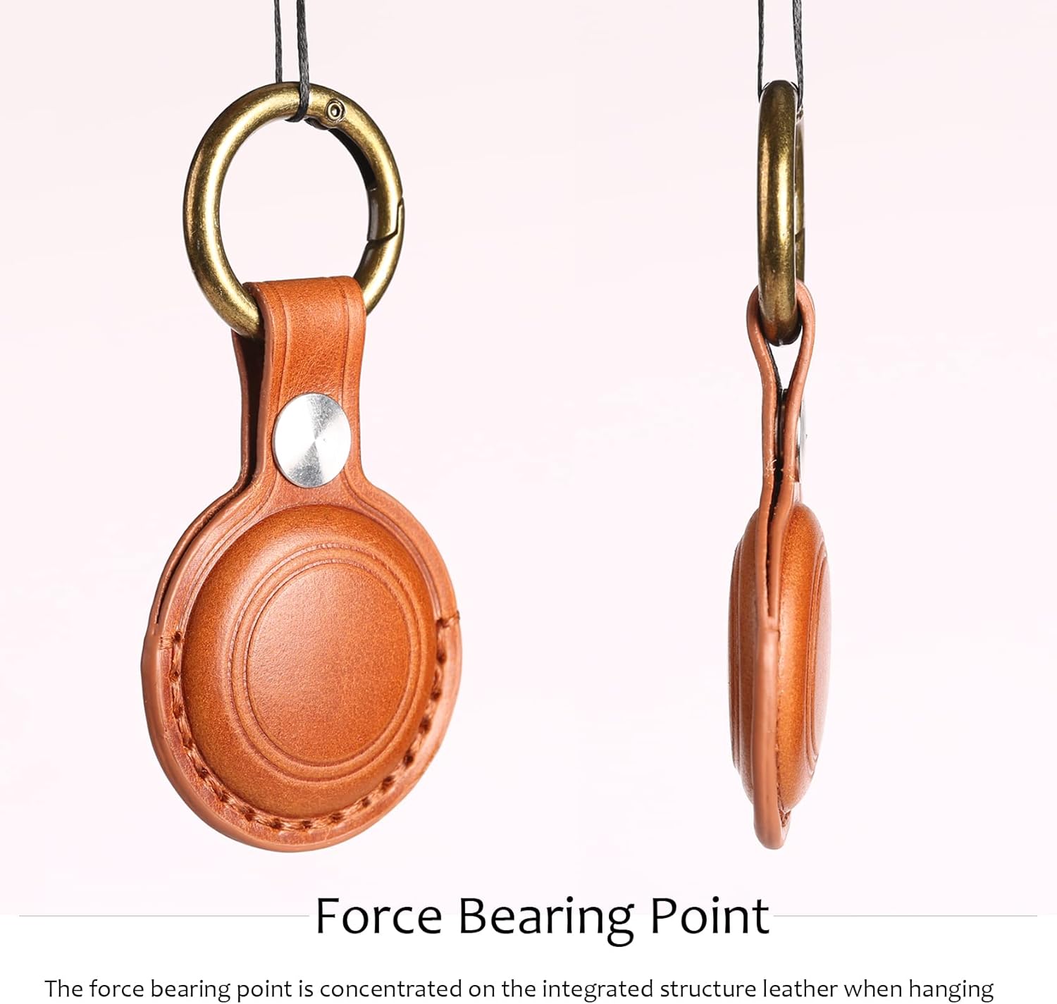 Leather AirTag Keychain - Abbycart