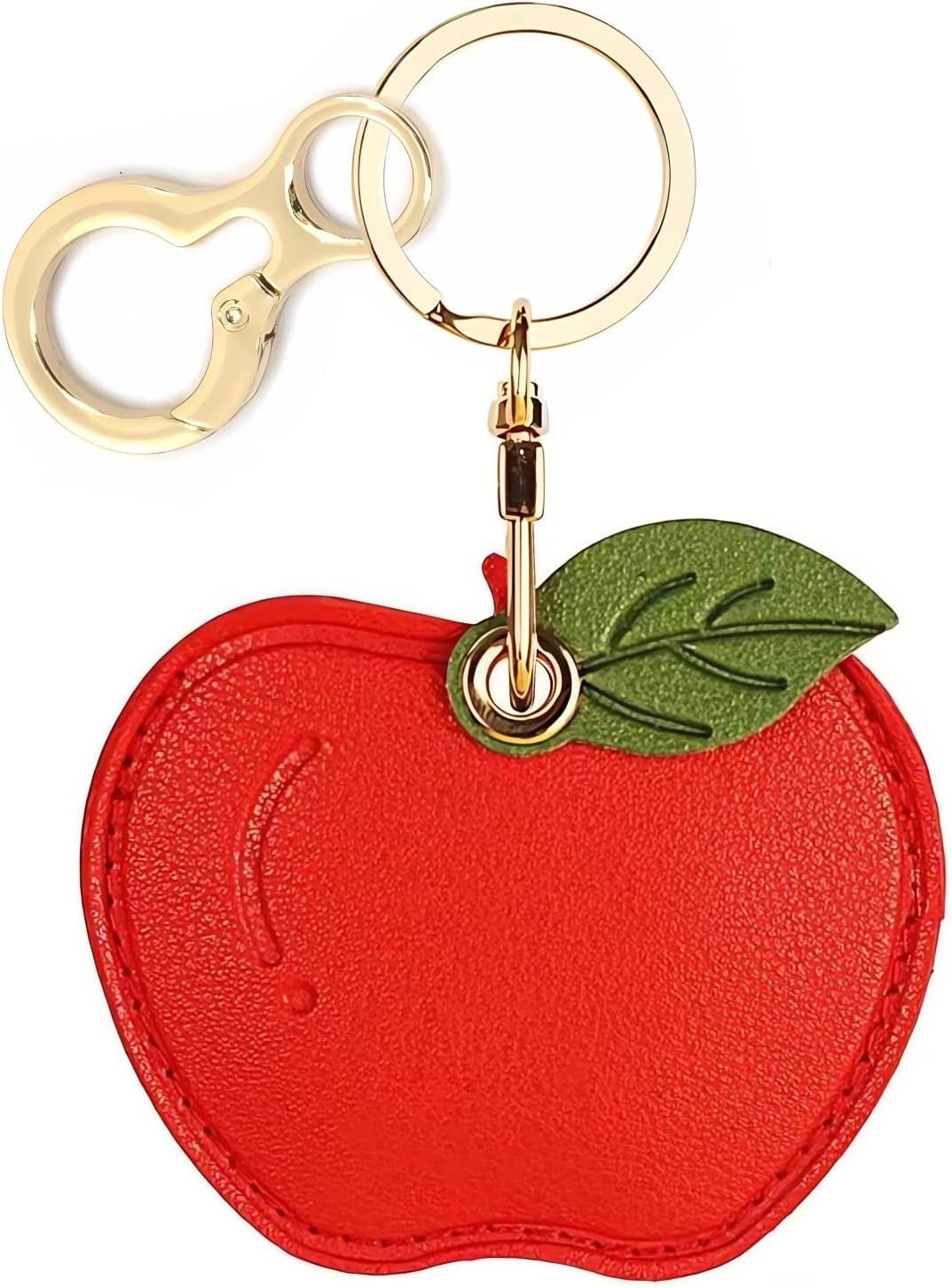 Leather AirTag Keychain Case - Durable Protective Holder with Style - Abbycart