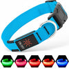 LED AirTag Dog Collar Waterproof Rechargeable Light Up Pet