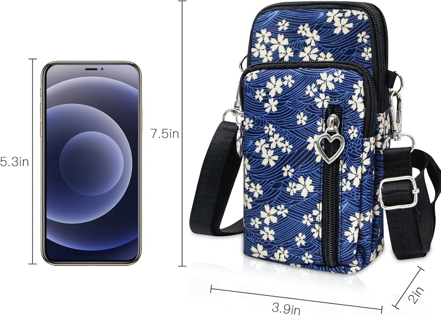 BIAOTIE Lightweight Small Crossbody bags Cell Phone Purses Travel Pouch Shoulder Bag for Women