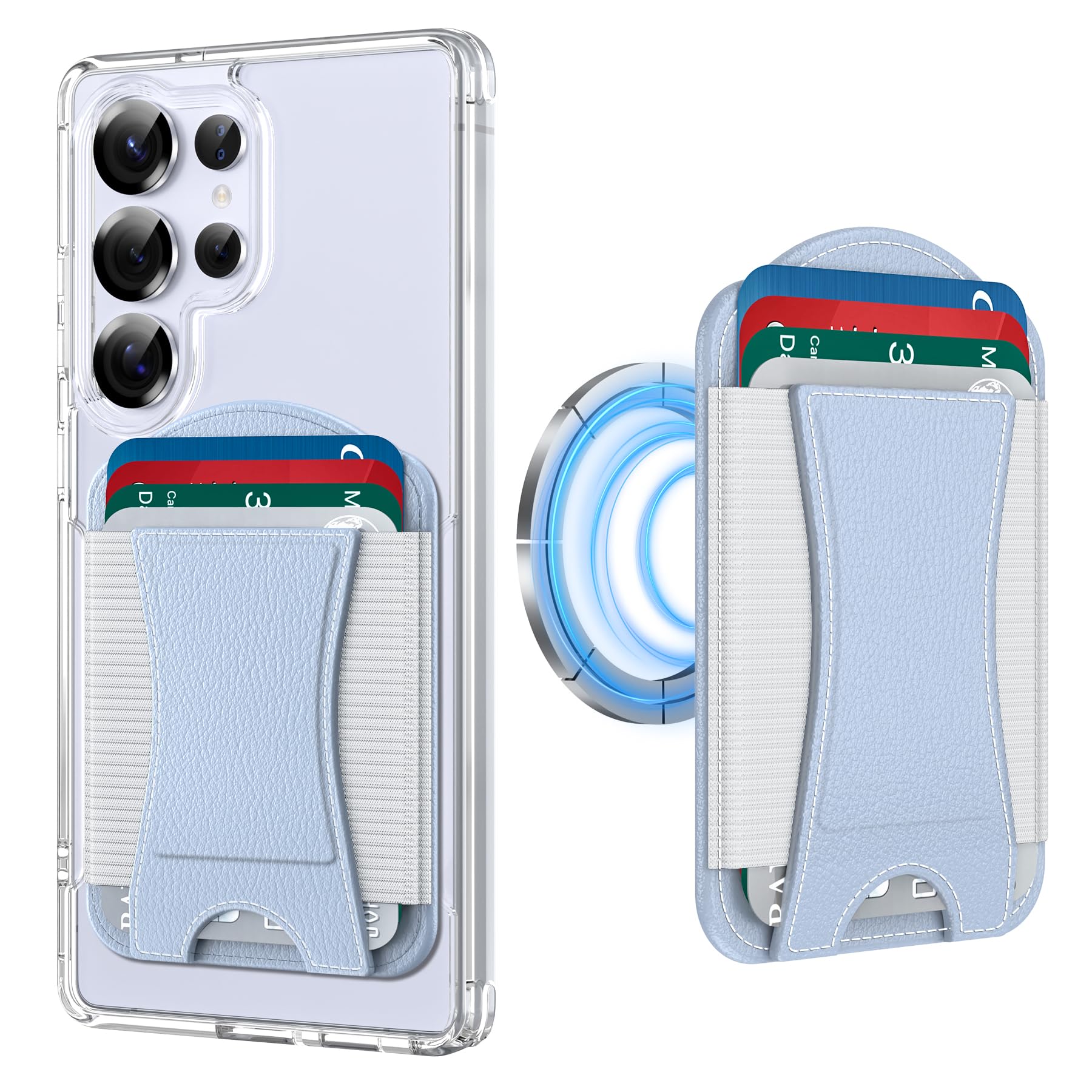 Magnetic Phone Wallet Card Holder RFID Slim MagSafe Compatible