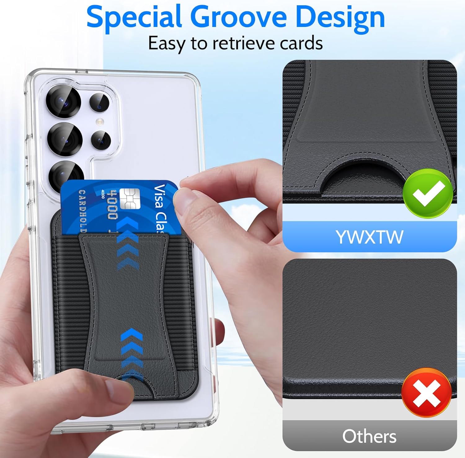 Magnetic Phone Wallet Card Holder RFID Slim MagSafe Compatible