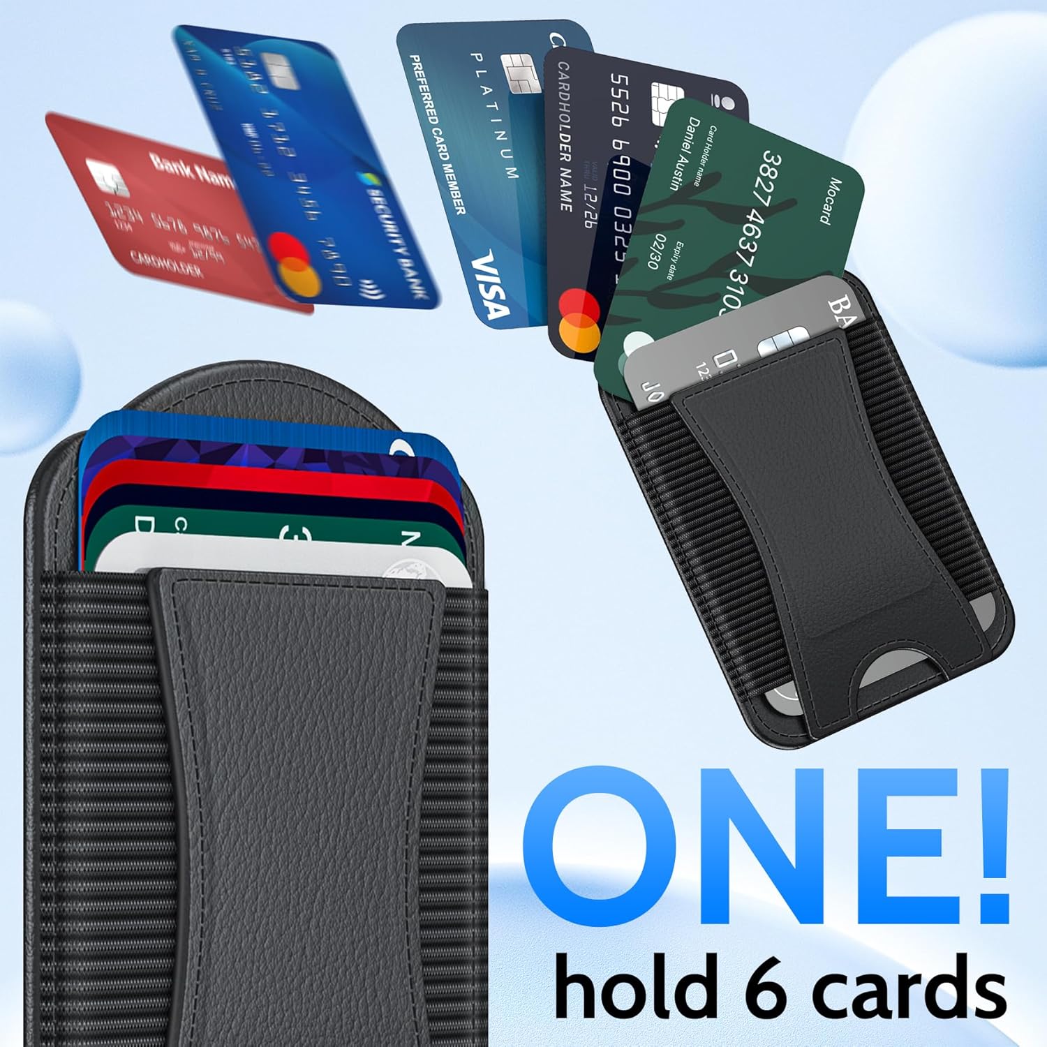 Magnetic Phone Wallet Card Holder RFID Slim MagSafe Compatible