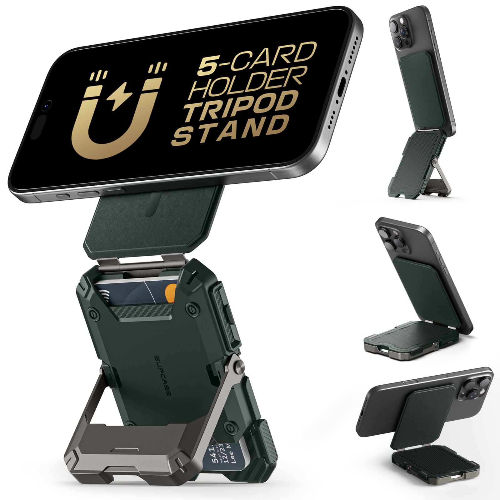 MagSafe AirTag Wallet & Phone Stand – RFID Card Holder - Abbycart