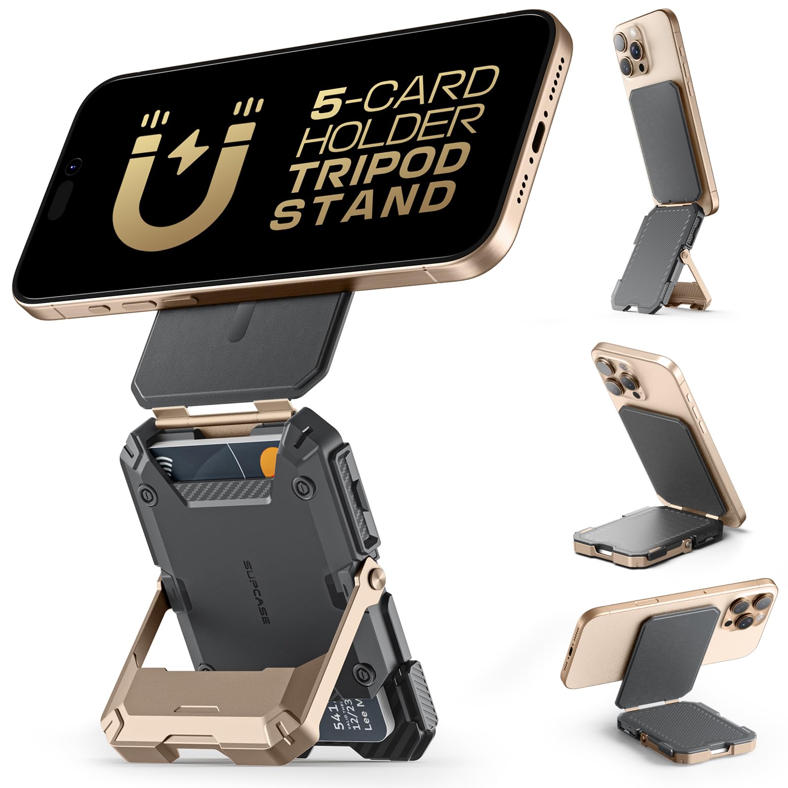 MagSafe AirTag Wallet & Phone Stand – RFID Card Holder - Abbycart