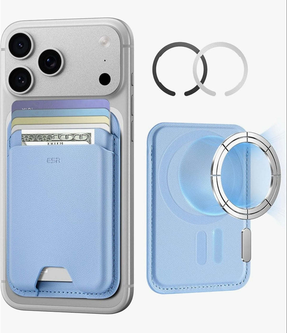 MagSafe Wallet Card Holder RFID Blocking Slim Magnetic Wallet