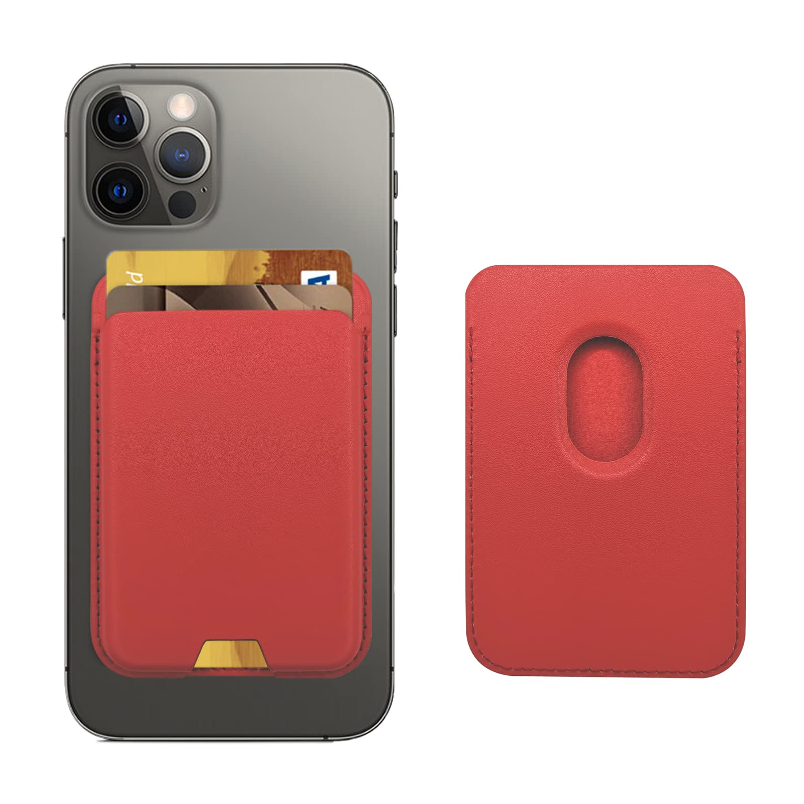 MagSafe Wallet for iPhone | Magnetic Leather Card Holder Compatible with iPhone 17 16 15 14 13 12 Pro Max Slim Wallet Gift for Him