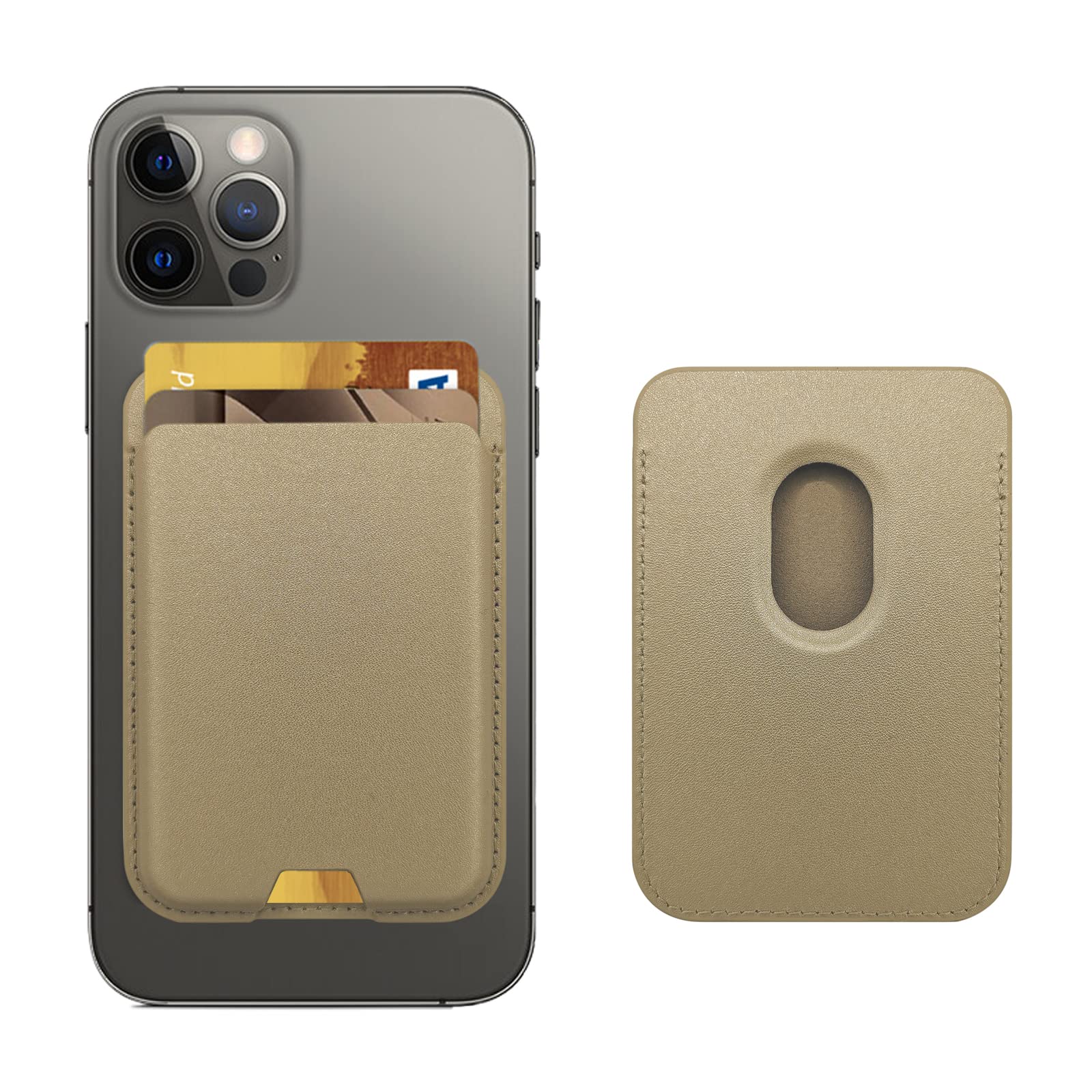 MagSafe Wallet for iPhone | Magnetic Leather Card Holder Compatible with iPhone 17 16 15 14 13 12 Pro Max Slim Wallet Gift for Him