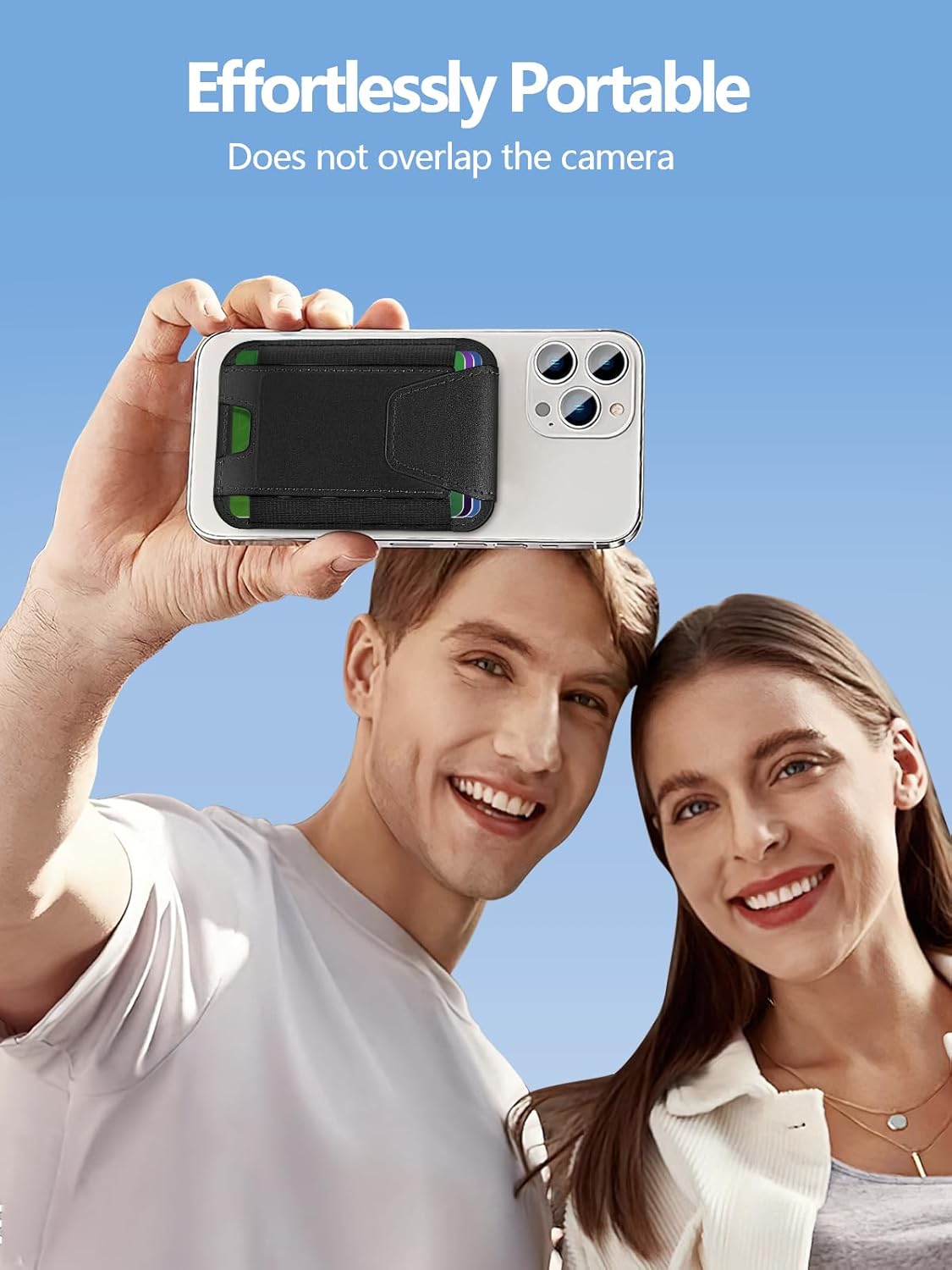 MagSafe Wallet for iPhone with Privacy Flap | RFID Blocking - Abbycart