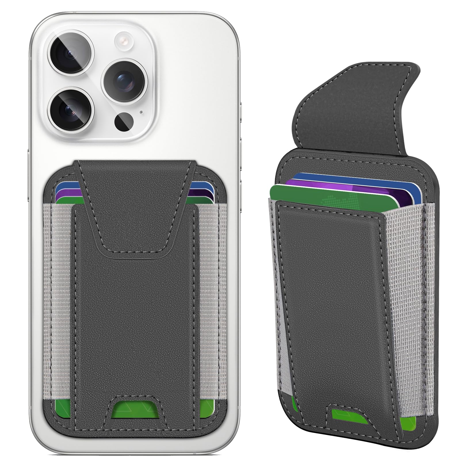 MagSafe Wallet for iPhone with Privacy Flap | RFID Blocking - Abbycart