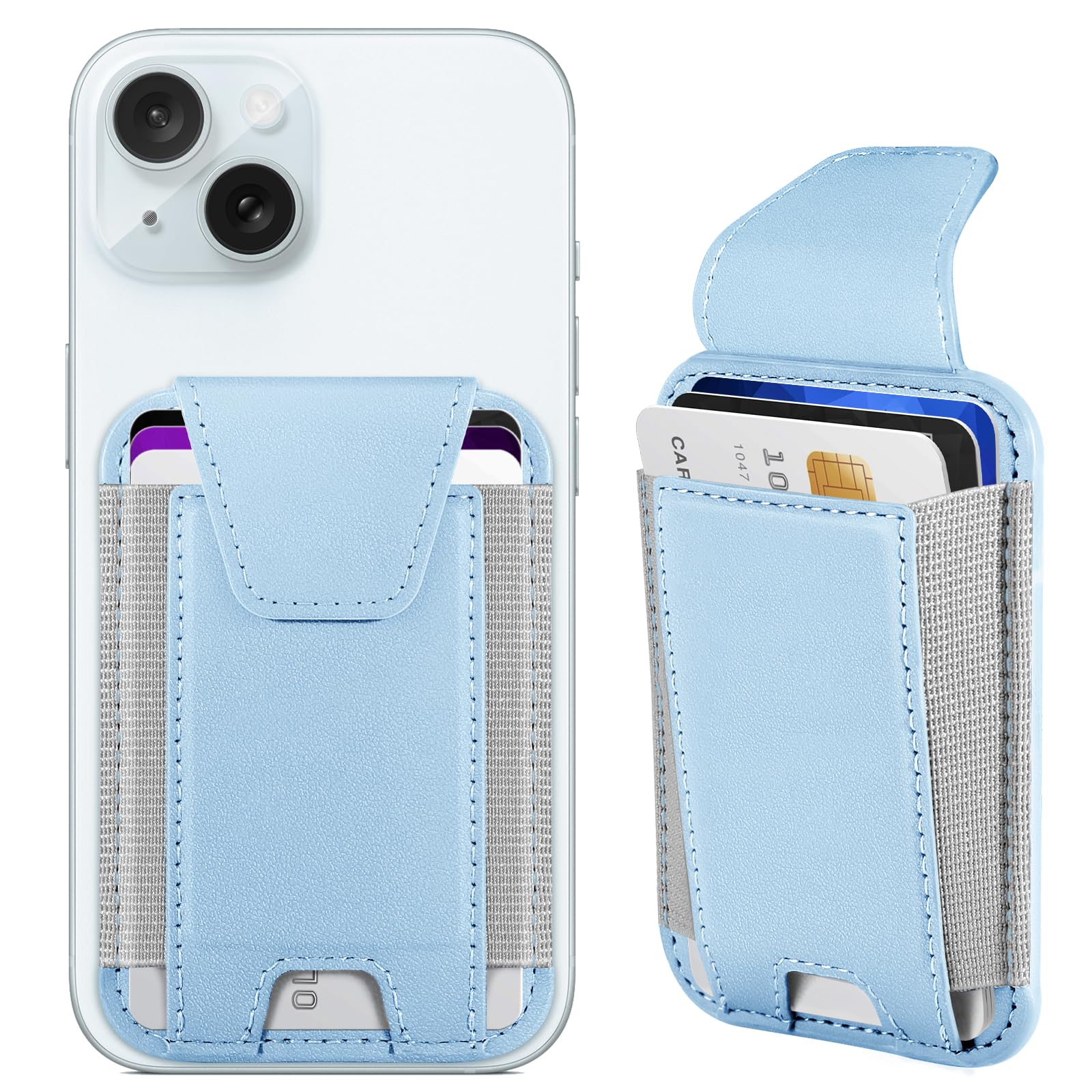 MagSafe Wallet for iPhone with Privacy Flap | RFID Blocking - Abbycart