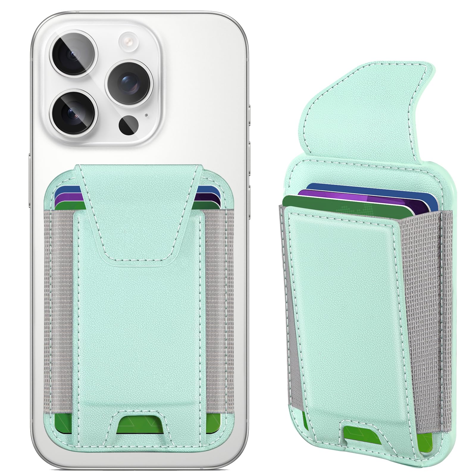 MagSafe Wallet for iPhone with Privacy Flap | RFID Blocking - Abbycart