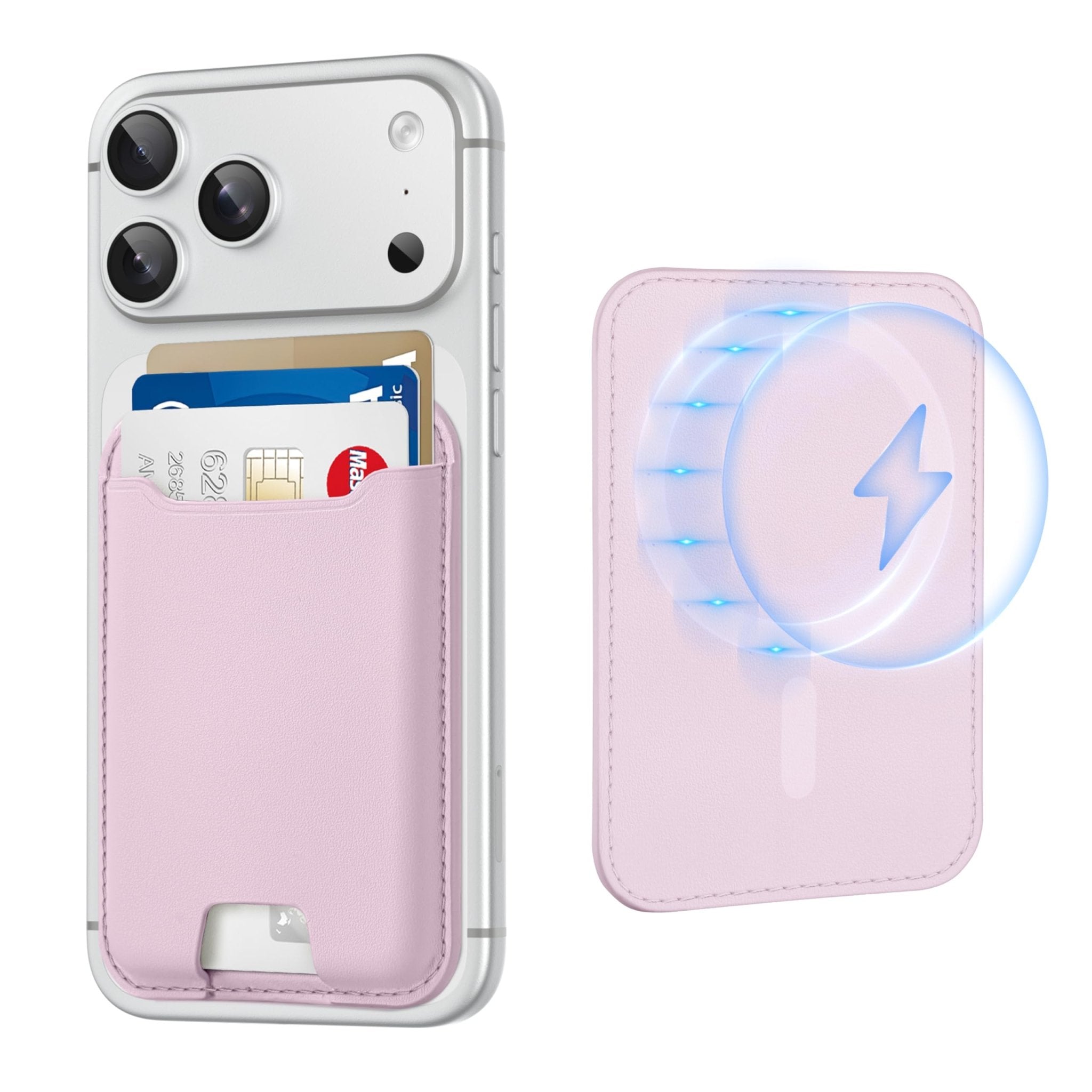 MagSafe Wallet Magnetic Card Holder iPhone RFID Leather Slim