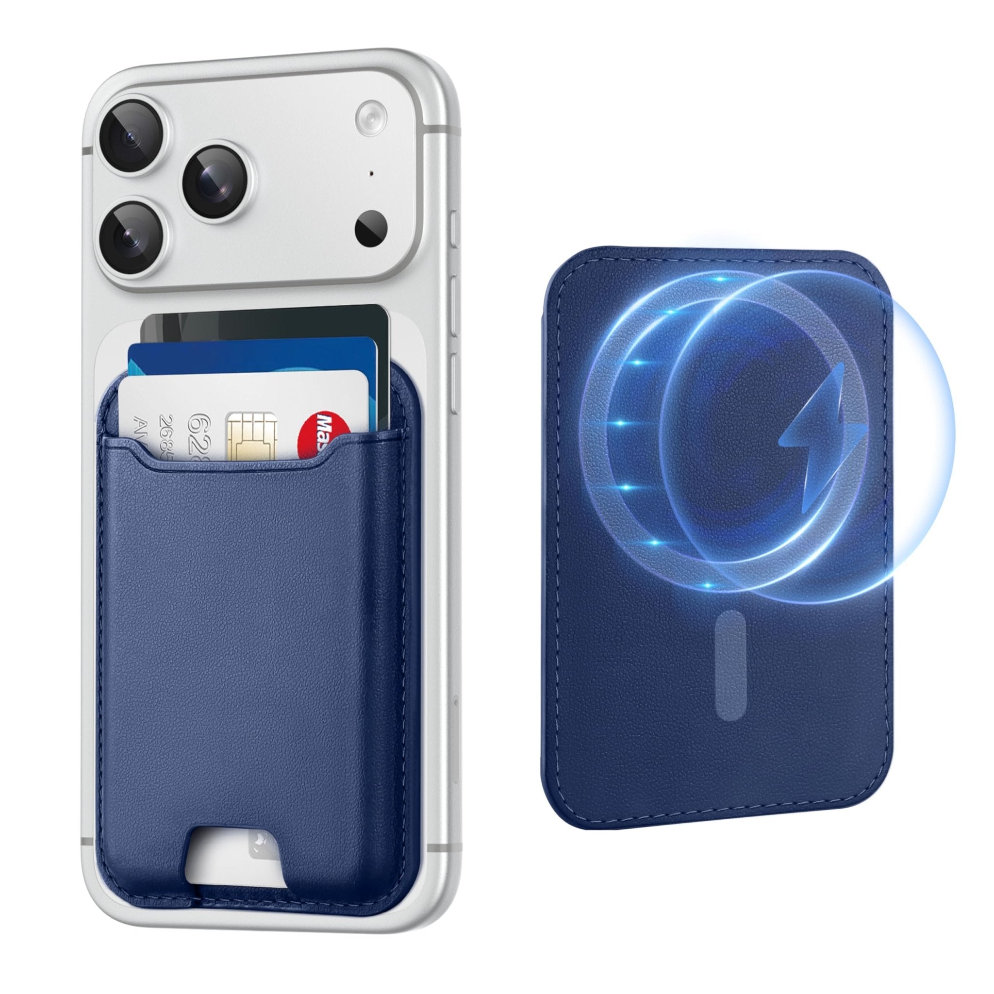 MagSafe Wallet Magnetic Card Holder iPhone RFID Leather Slim