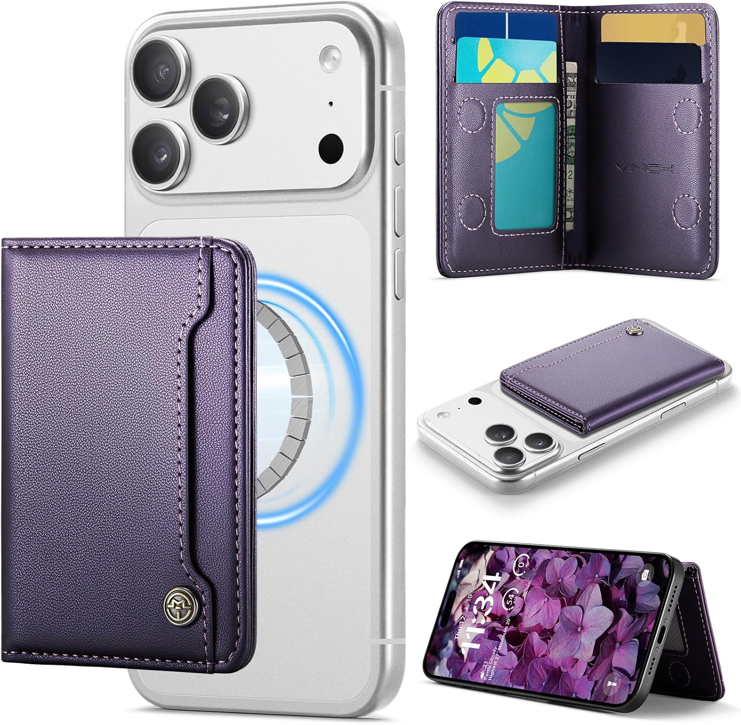 MagSafe Wallet Magnetic Card Holder iPhone RFID Slim