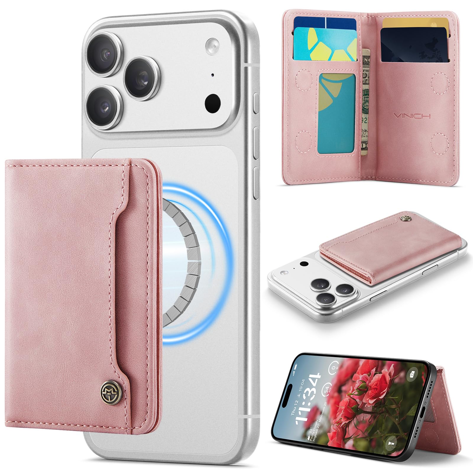 MagSafe Wallet Magnetic Card Holder iPhone RFID Slim