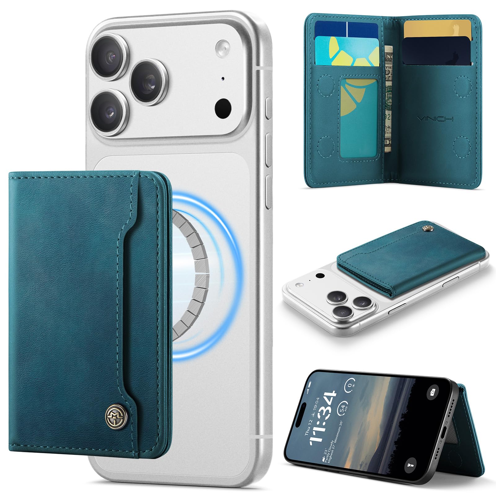 MagSafe Wallet Magnetic Card Holder iPhone RFID Slim